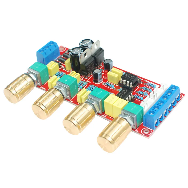 Ne5532 Op Amp Hifi усилитель предусилитель Регулятор громкости Tone Eq Diy Kit|Усилители