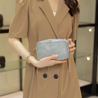 women fashion shiny sequins clutch wallet phone purse leather shoulder crossbody bag diagonal ladies girls chain small handbag