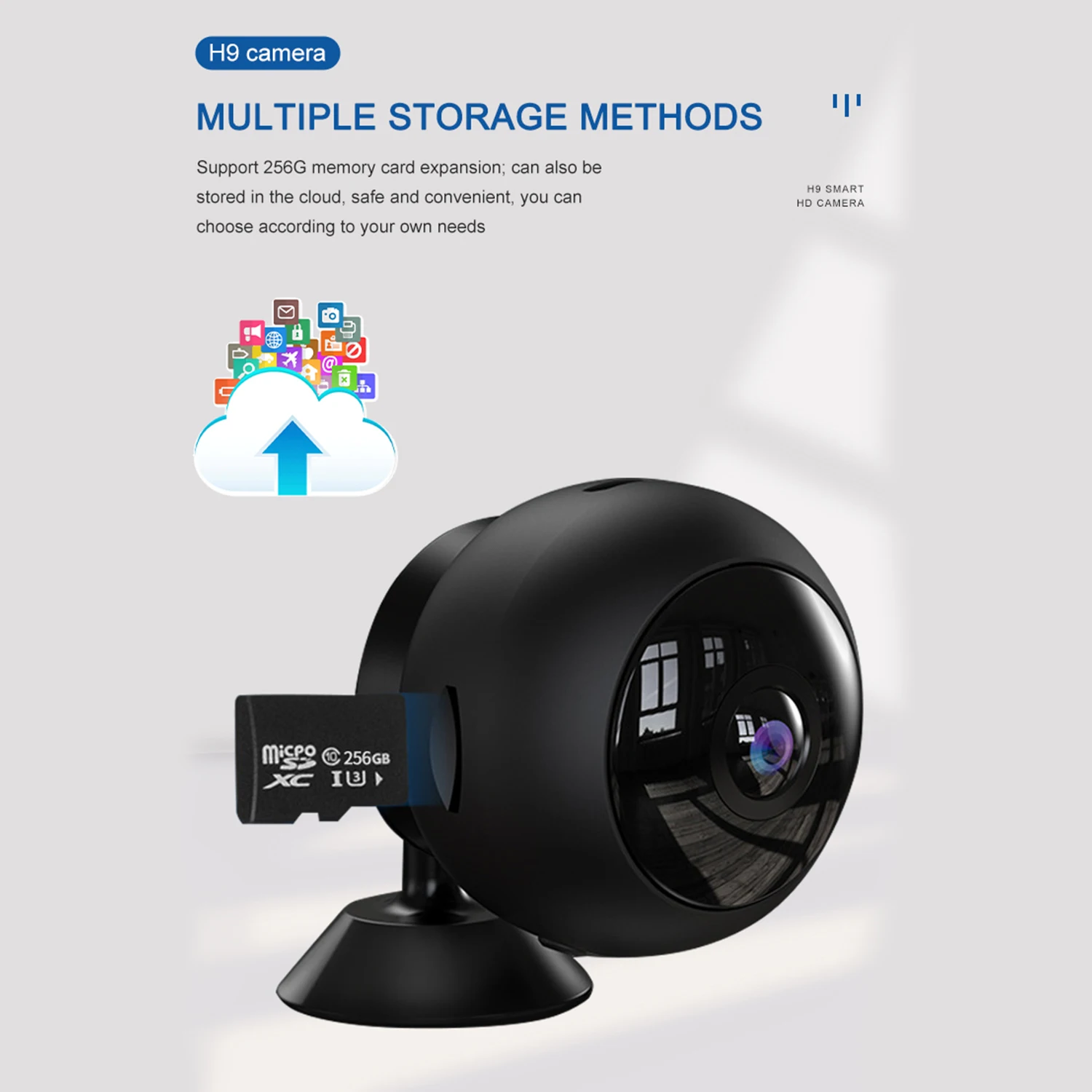 Портативная беспроводная Wi-Fi мини HD 1080P рыбий глаз 170 широкоугольная видеокамера