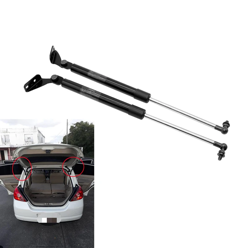 Авто задний Liftgate люк багажника газовые Пружинные стойки Опора Лифт поддержка для Nissan Versa хэтчбек для Nissan Tiida 07-2012 415 мм