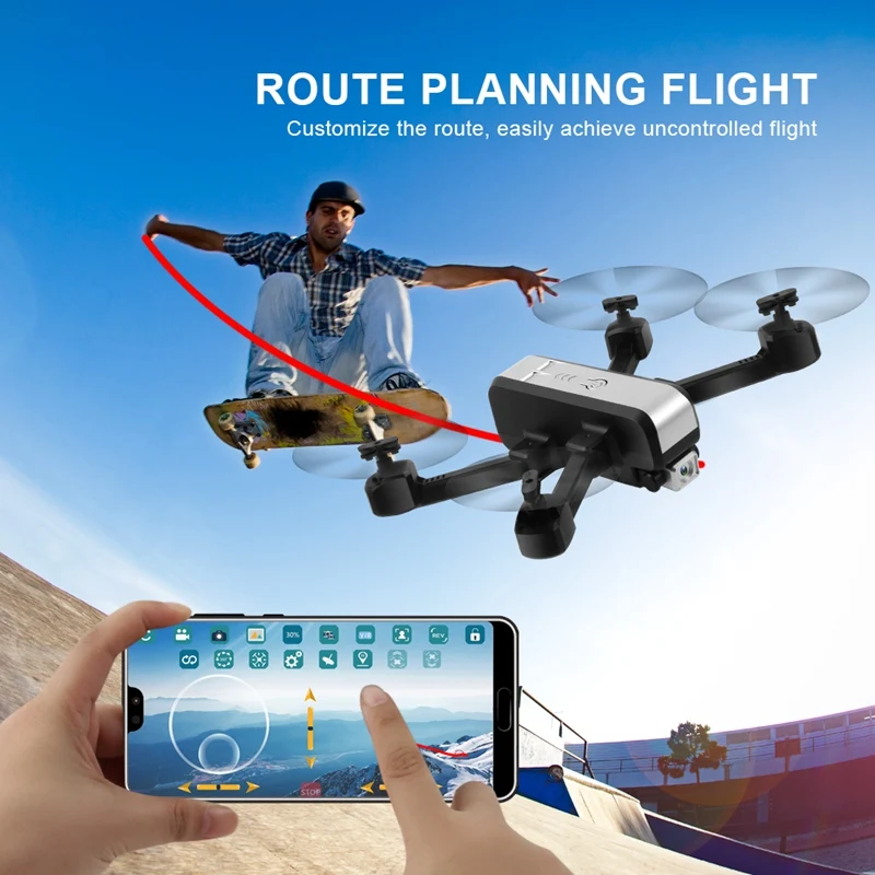 

HJ96 RC Drone 1080P HD Wifi Fpv Drone Dual Camera Altitude Hold Gesture Photo Foldable Quadcopter Toys for Kids
