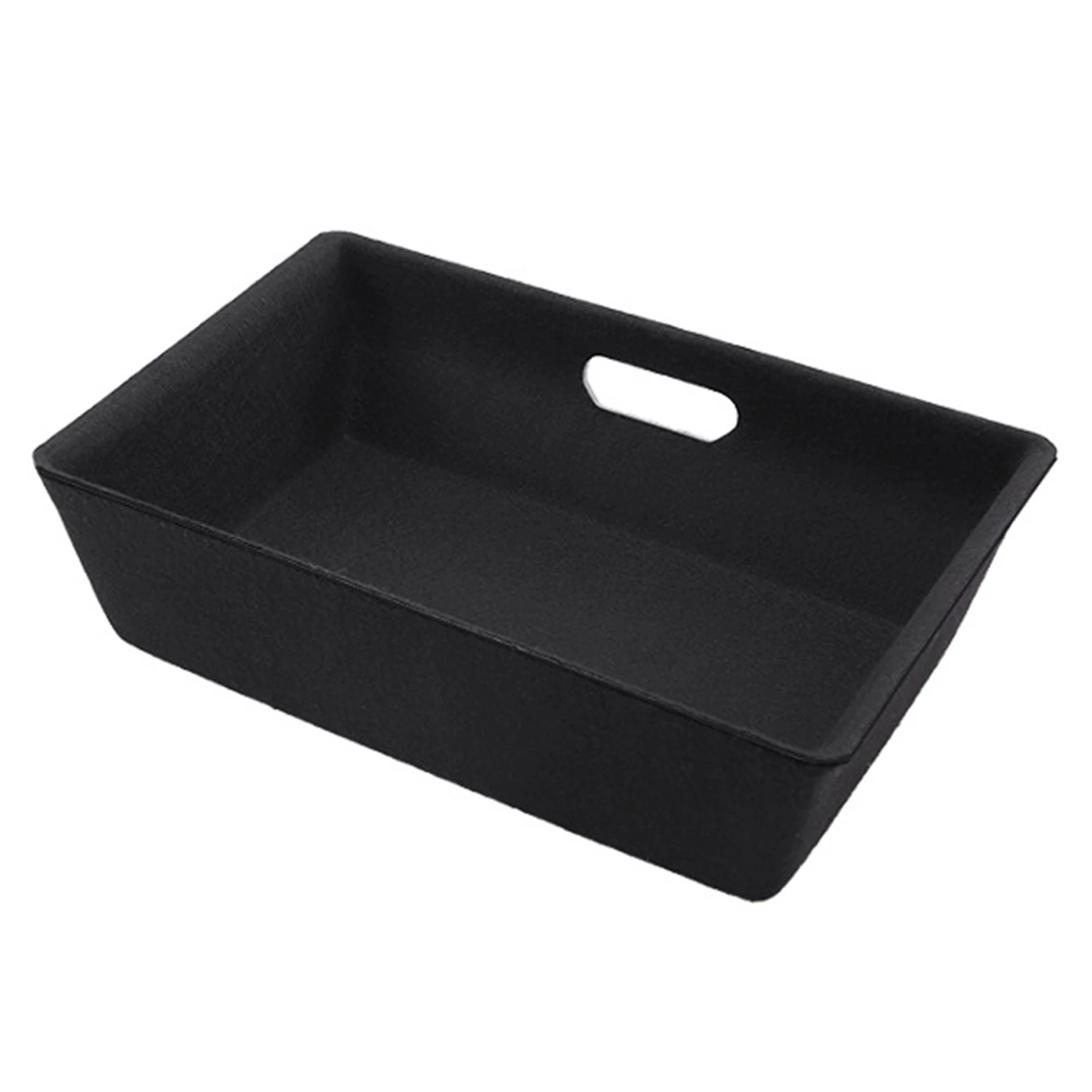 

New For Tesla Model Y 2021 Under Seat Storage Box High Capacity Organizer Case Felt Cloth Drawer Holder Car Interior Value