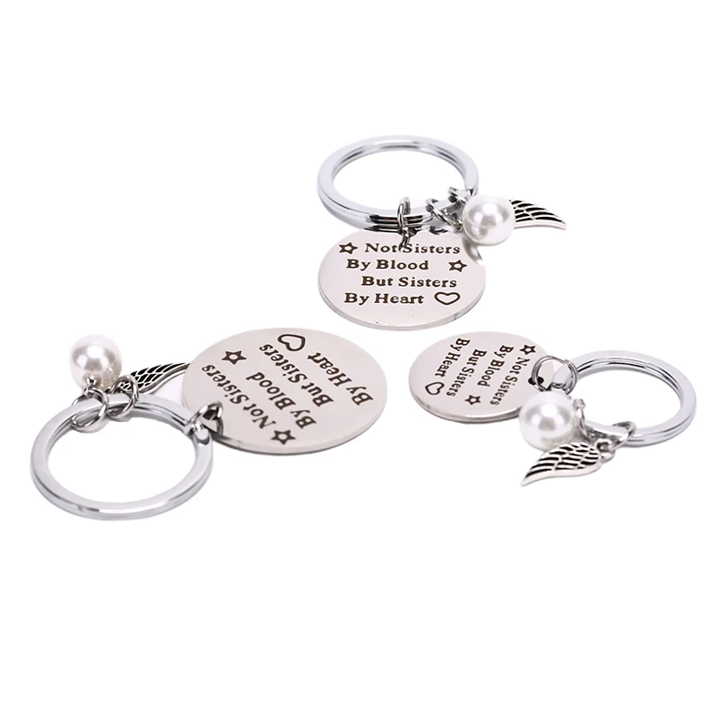 NEW Best Friends Keychain &quotnot Sisters By Blood But Heart&quot Keyring Friendship Jewelry Gift For Women Girls | Украшения и