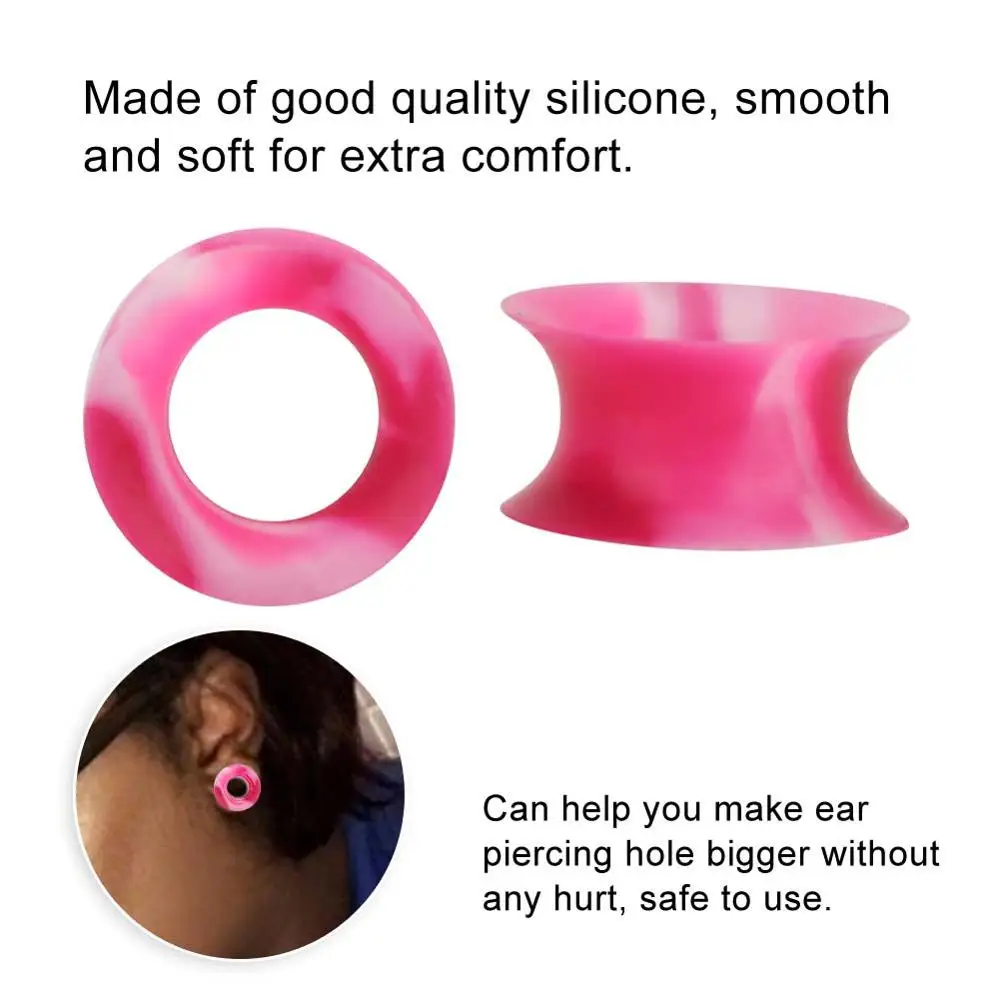 

Color Mixing 55 Pairs Silica Ear Piercings Anti-Allergic Smooth Surface Unisex Piercing Jewelry Earrings Makeup Accessories Tool