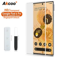 Pixel Pro Screen Protector liquid tempered glass full adhesive for Google Pixel Pro Glass film fingerprint unlock