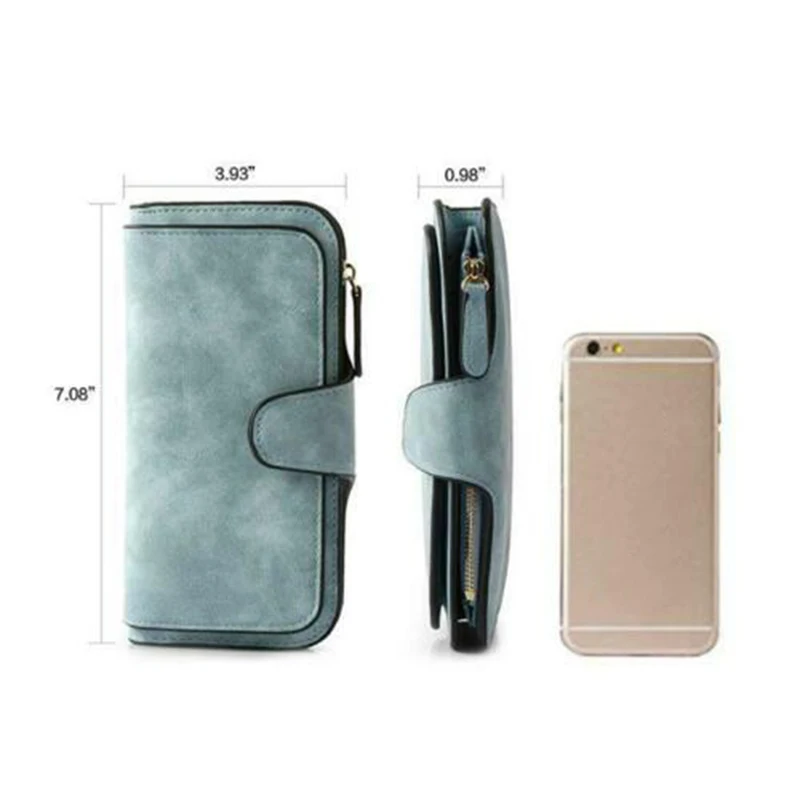 Women Wallets Purse Retro Glamorous Multiple Slots PU Long Design for Cards Money New