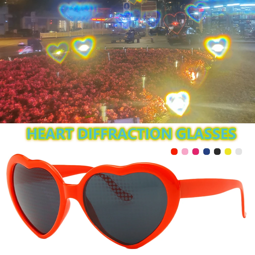 Очки дифракционные с эффектом сердца для вечевечерние баров фейерверков | Дом и