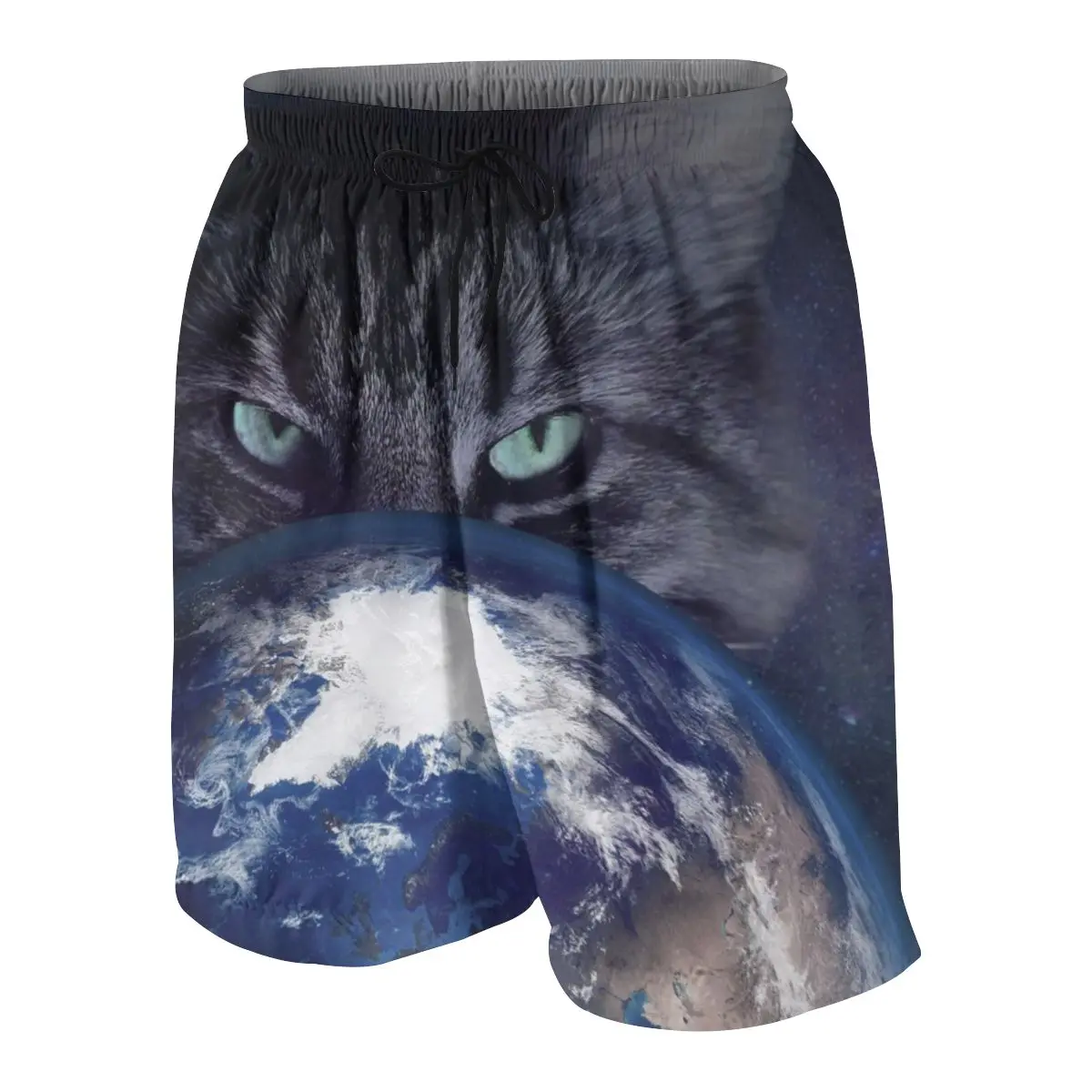 

Starry Space Cat Casual Shorts Fitness Summer Cool Short Pants Jogger Workout Teen Beach Breeches Quick Drying