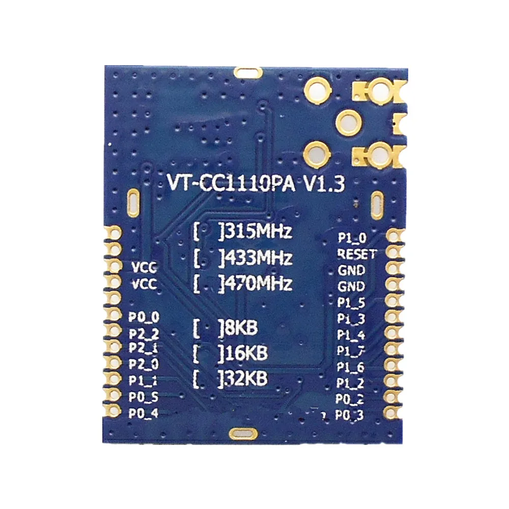 VT-CC1110PA 433 МГц 470 МГц 915 МГц RF CC1110 модуль мульти-io контактный датчик температуры и влажности беспроводной модуль может быть разработан