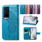 Женский ЧЕХОЛ ДЛЯ VIVO IQOO NEO 5 Z3 V15 V20SE X27 X60 Pro Plus с карманом для карт, невидимый чехол для телефона с подставкой