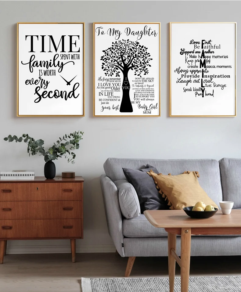 

Постер с цветочными буквами, Художественная печать на холсте для детской комнаты, Настенная картина, украшение для детской спальни