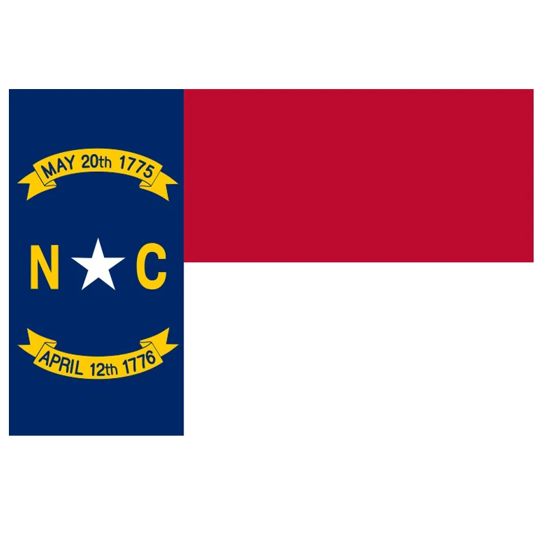 

150x90 cm North Carolina Flag 3x5ft Flying Banner 100D Polyester State Flag Decoration,State Flag, free shipping