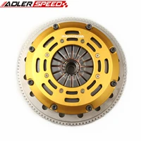 adlerspeed racing clutch twin disc set for eclipse talon tsi laser rs 4g63 turbo fits fwd vehicles with 6 bolt crank only