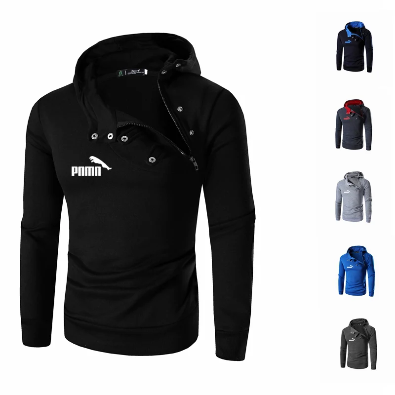 Мужская толстовка в стиле пэчворк Повседневная Толстовка с капюшоном и