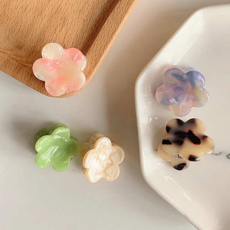 

Spring new acetic acid flower small catch clip small fresh wild bangs hairpin broken hairpin girl ball head clip