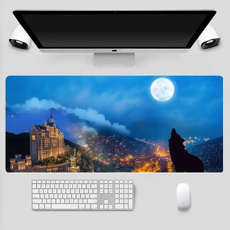 

castle Customized MousePads Computer Laptop Anime Table Protect Game Office Work Mouse Mat pad X XL Non-slip Laptop Cushion
