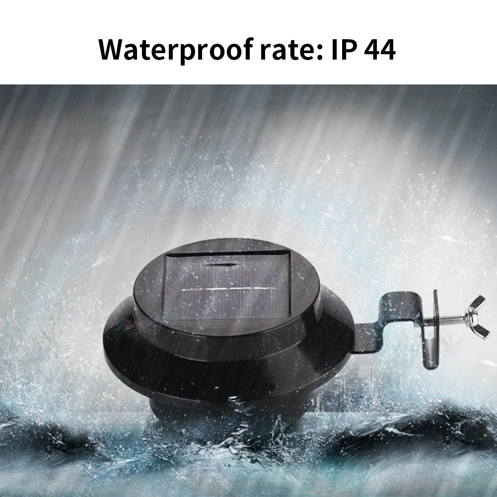 1 шт. умный светодиодный круглый солнечный желоб Универсальный светильник