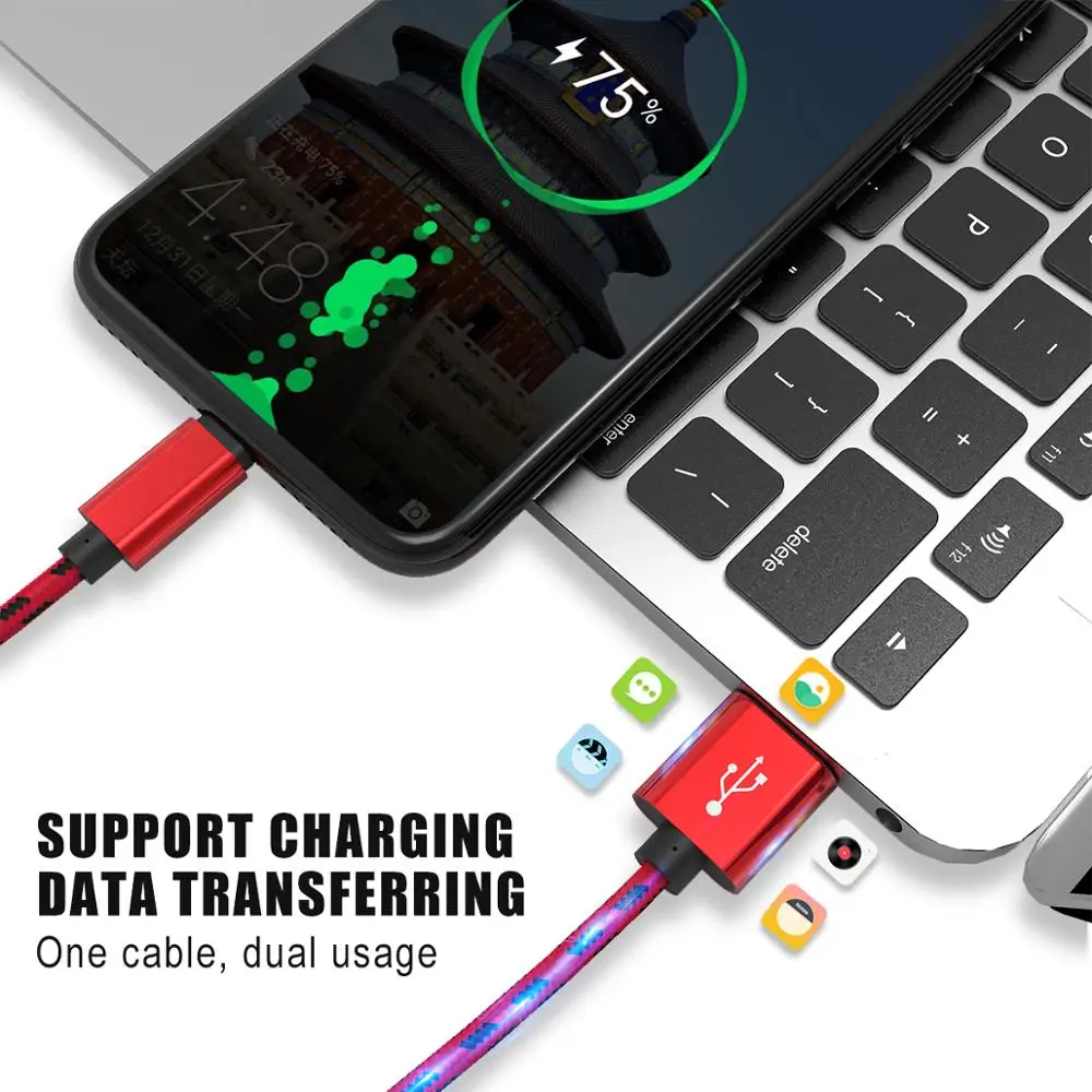 TeckNet зарядное устройство кабель Micro Usb кабель для iphone 11 usb type C Быстрая Зарядка адаптер зарядное устройство провод для samsung huawei Xiaomi шнур