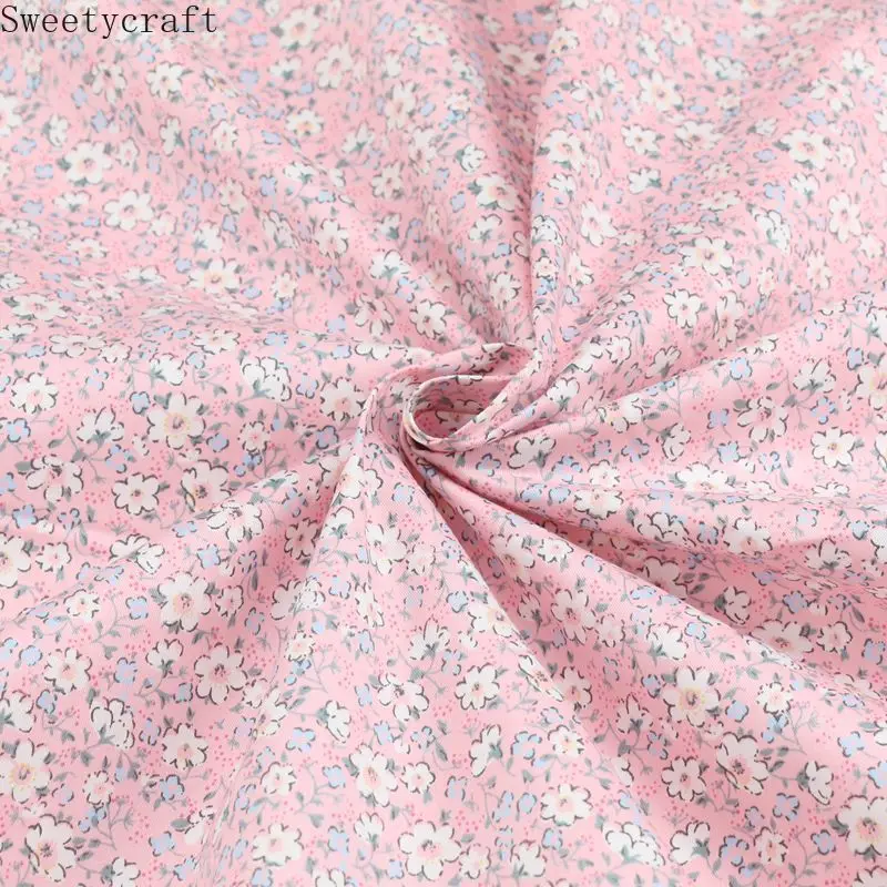 Маленький цветок плед печатных саржа хлопковая наполовину для шитья &quotдетское