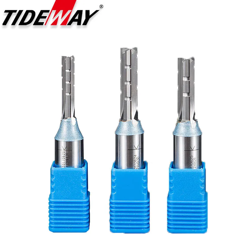 Tideway 1/2 хвостовик 3 флейты резка прямые фрезы TCT деревообработочный CNC фрезерный