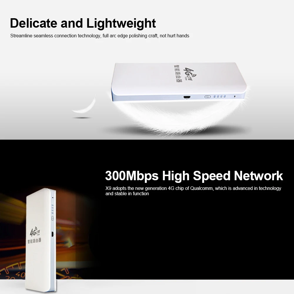 4G беспроводной WiFi роутер 2,4 ГГц Поддержка OpenWRT и vpn-портативный WiFi Без sim-карты