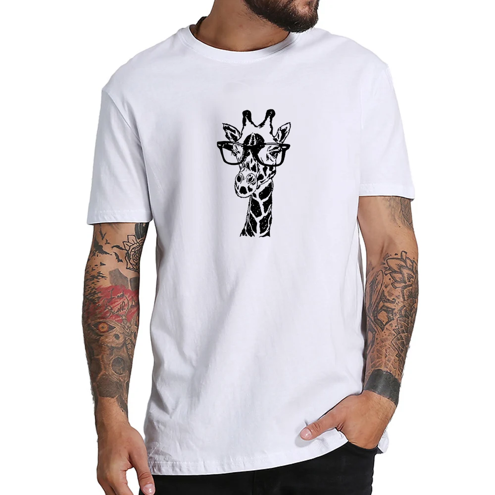 2020 Летняя мужская футболка с забавным принтом круглым вырезом и коротким рукавом