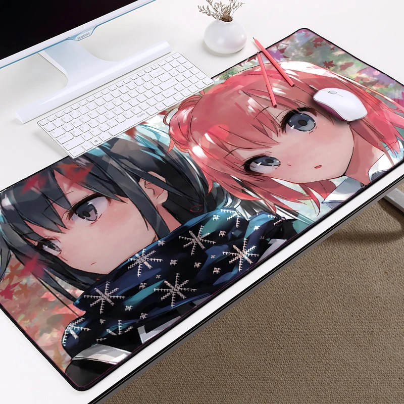 

XGZ Cute Anime Girl My Teenager Romantic Comedy Snafu Yukinoshita Yuigahama Yui Laptop Fan Pattern Mouse Pad for Lol Csgo