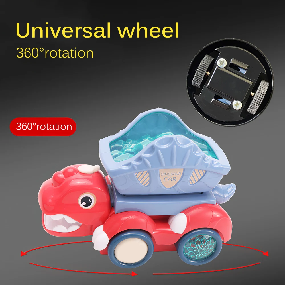 

Electronics Musical Dinosaur Car Toy With Sounds And Lights For Baby Kids Crawling Spray Engineering Vehicle Dinosaur Toys Gifts