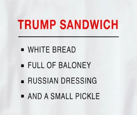 Мужская футболка с изображением белого хлеба Трампа | одежда