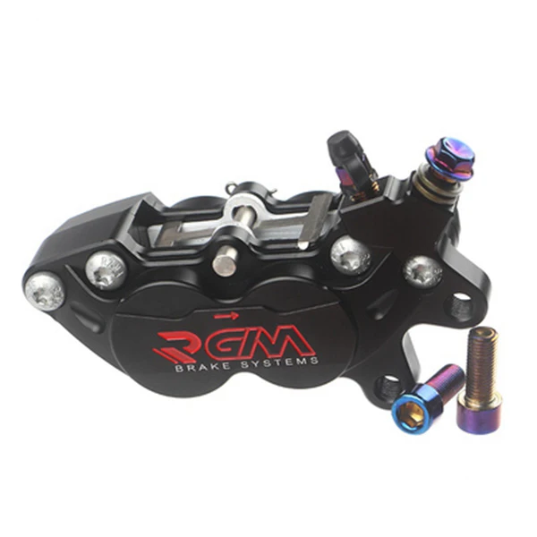 Black Right Мотоцикл RGM 40 мм Тормозной Суппорт тормозной насос с 30 мм* 4 поршень для Honda Yamaha Kawasaki Suzuki модификация - Цвет: Black Right