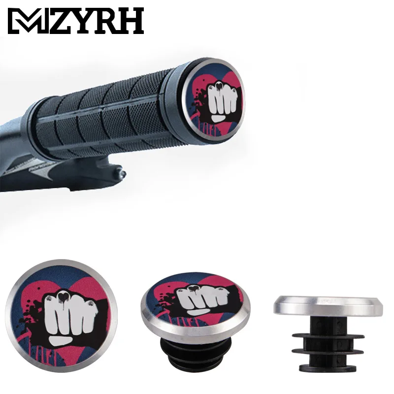 1 пара велосипед ручка бар конец Кепки личность алюминиевого сплава MTB рукоятки