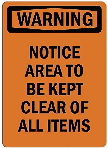 

Notice Sign XRay Sign with Symbol Warning Traffic Notice Road Safety Street Metal Tin Sign 12 X 8 Inch