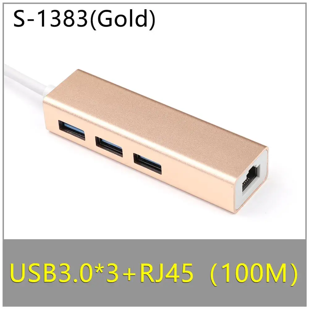 USB 3,1 type C к HDMI USB 3,0 USB-C адаптер концентратор type-C HDMI/VGA/RJ45 адаптер HD 1080P для Macbook Pro Air 12 13 15 16 дюймов - Цвет: TC-1383-7