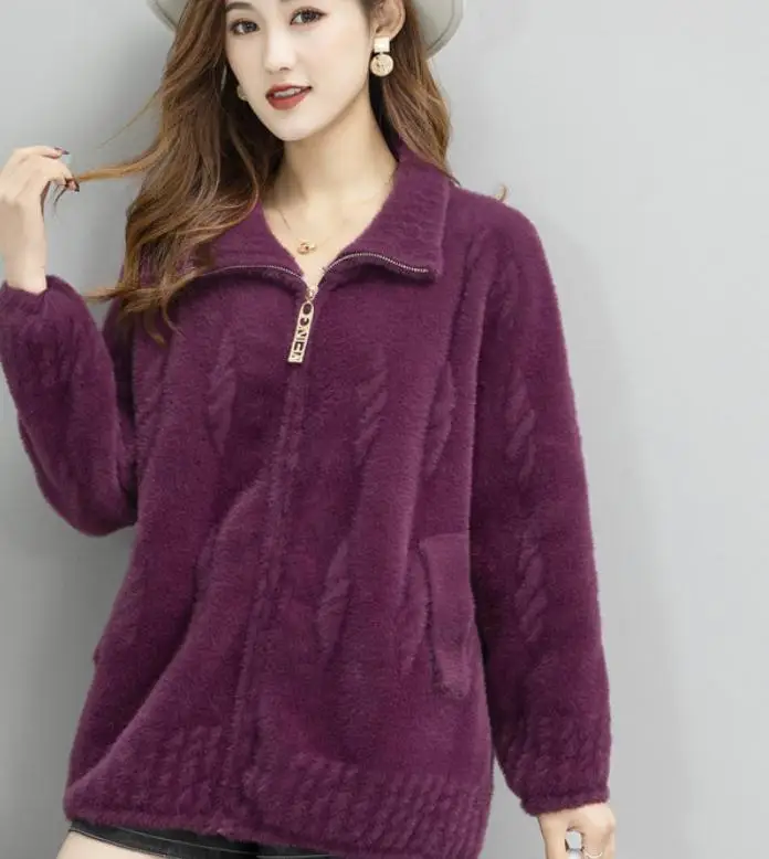 

2021 spring and autumn winter with New style fashion Long sleeve Women's Sweater coat