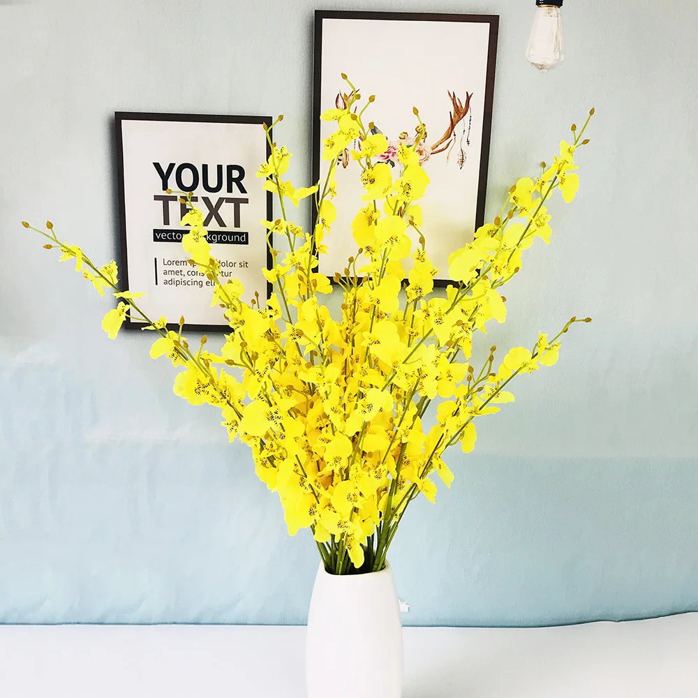 Шелковая Орхидея искусственные мини цветы сушеные для фестиваля искусственный