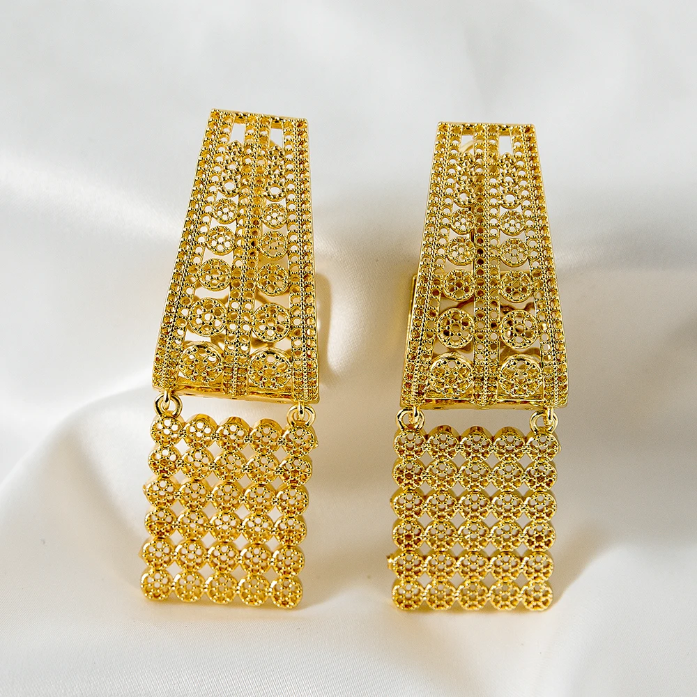 Женские серьги с вырезами в форме свистка блестящие роскошные стильные на заказ