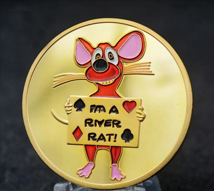 Изготовленные на заказ обломоки покера удачи Позолоченные памятная монета и