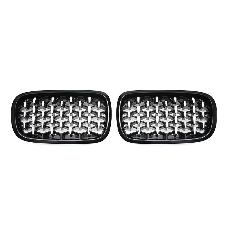 

Car Grill Car Styling Front Kidney Grille For BMW X5 F15 X6 F16 2015-2016 Diamond Grille Meteor Style Front Bumper Grill