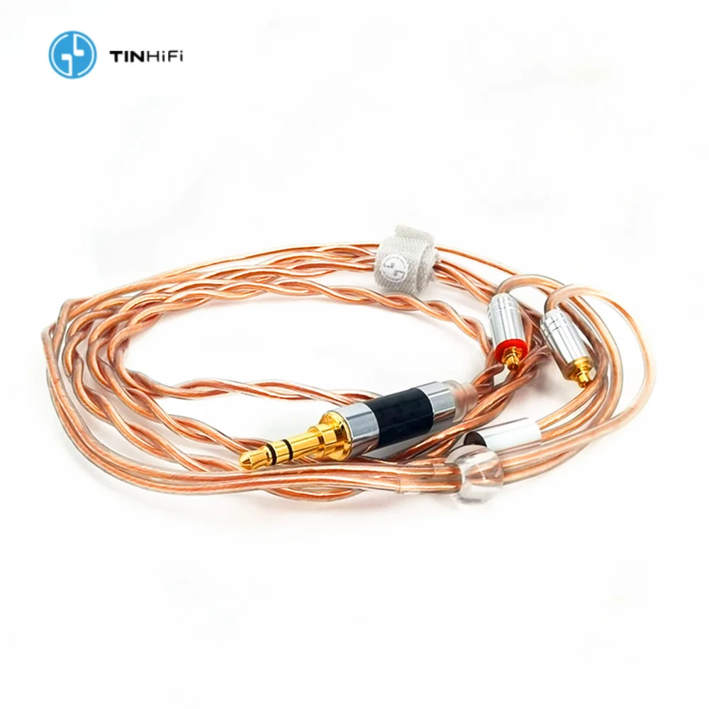 

TinHiFi Earphones Cable 6N OCC Single Crystal Copper Cable HIFI Headphone Upgrade Cable MMCX For TIN HIFI T2 P2 T4 P1 DM8 T3 T1