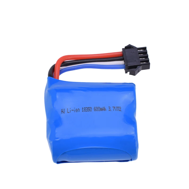 2шт 3 7 V 600Mah литий ионный аккумулятор с 4P вилкой/USB зарядным устройством для UDI001 2 4G