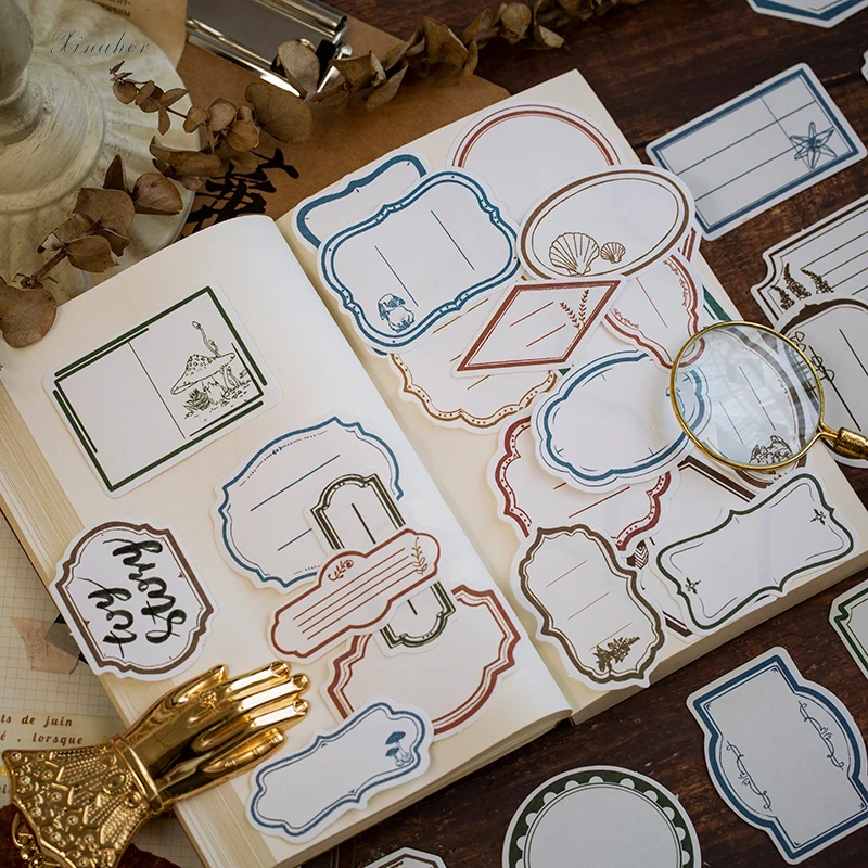 1 комплект винтажная этикетка билетные плакаты клип бумажные наклейки