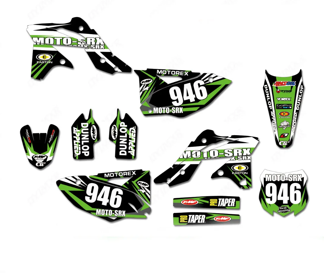 Бесплатные Индивидуальные графические наклейки для Kawasaki KLX450 2008 2009 2010 2011 2012 2013 2014