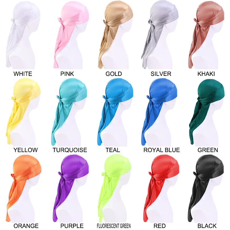 Мужская шелковая дышащая шапка Durag в стиле хип-хоп Du Doo Rag Wings атласная Байкерская