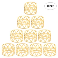 alloy napkin rings wedding napkin rings decoration ring table decoration accessories for dinner table napkin party gold 12pcs