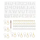 Набор инструментов для изготовления бижутерии, алфавит с цифрами, силиконовая форма, сверло, кольца для ключей, шпильки, подвески, 224 шт.