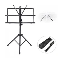 folding lightweight music stand aluminum alloy tripod stand holder height adjustable with carrying bag guitar accessories