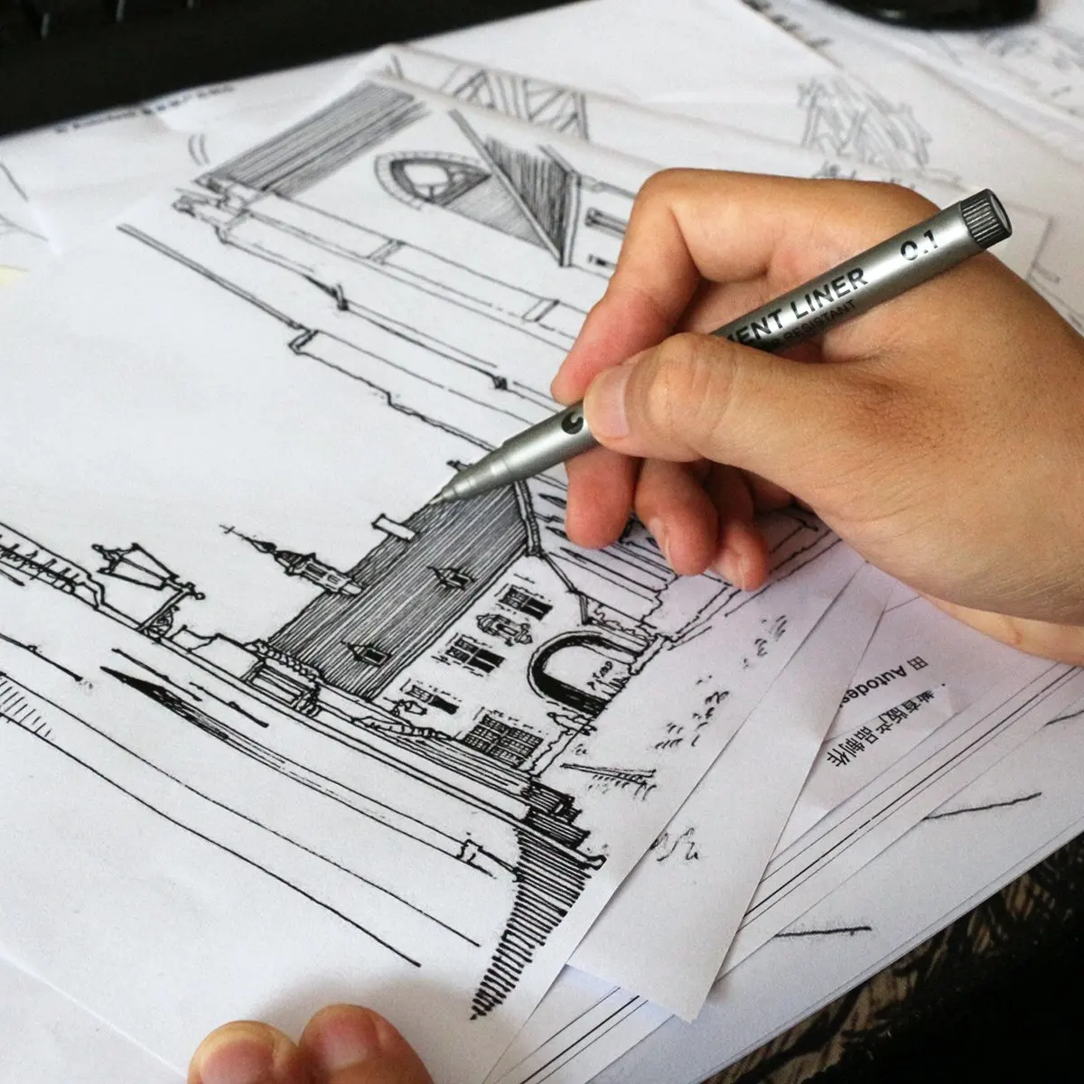 1 шт. пигментный лайнер Pigma Micron чернила маркер ручка Sakura Fineliner набор кисть чернила Маркер эскизы ручки черные маркеры наконечник для искусства
