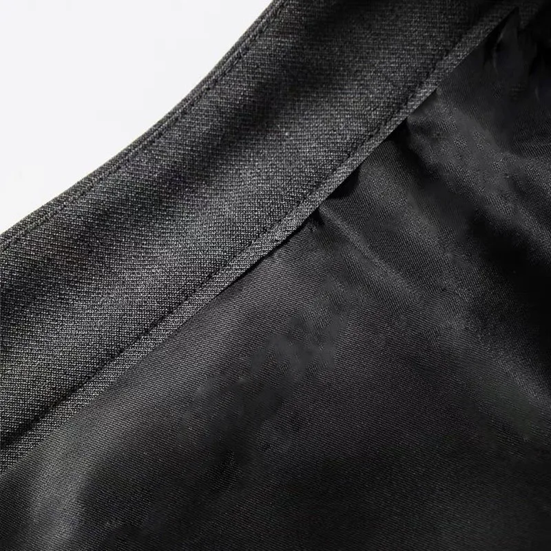 

Summer New Women's High Waist Zipper Self-cultivation Fashion All Match Wrapped Women's Solid High Quality Mini Skirt