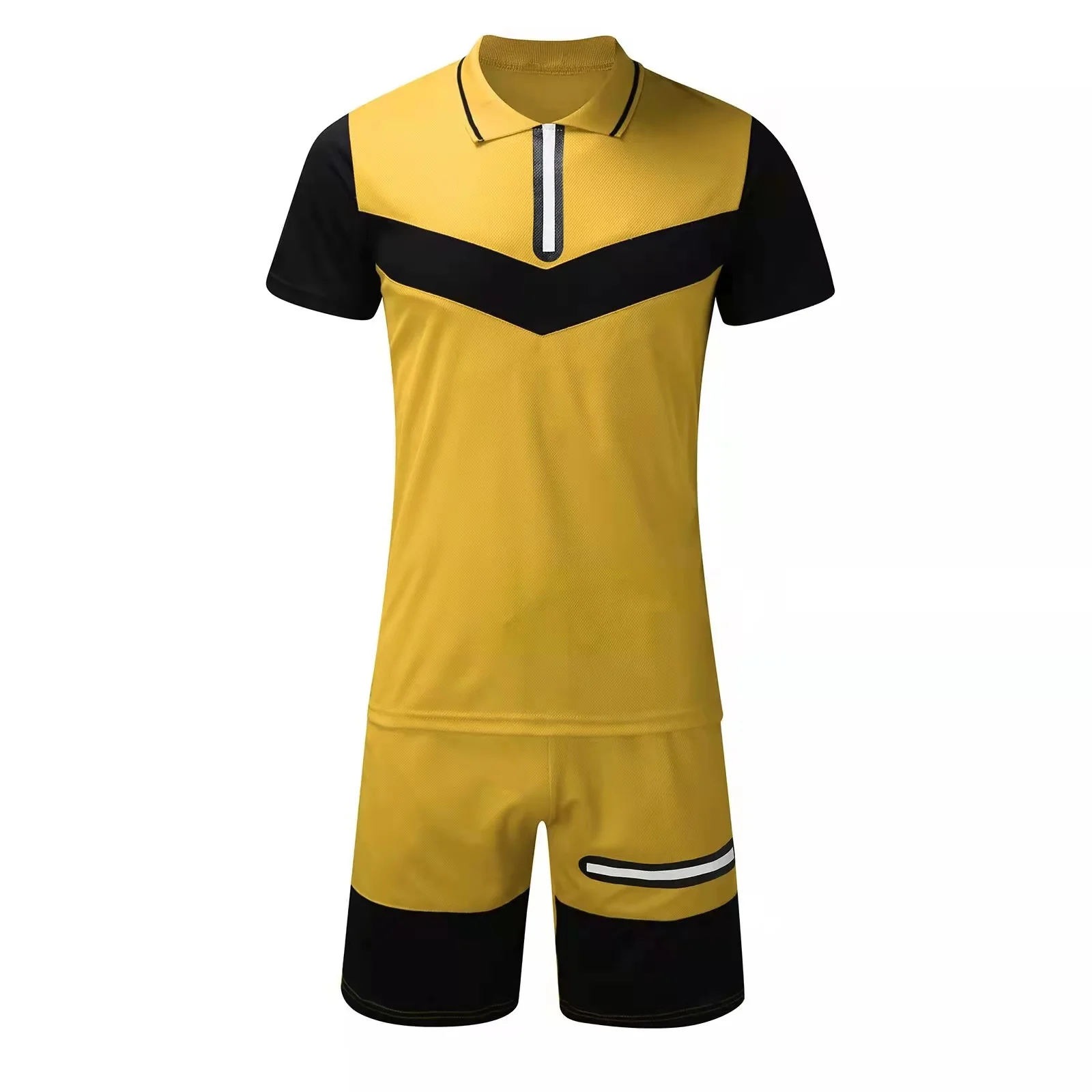 

Summer new men's fashion polo T-shirt suit Harajuku short-sleeved casual sports street wear trend polo+ shorts men's suit