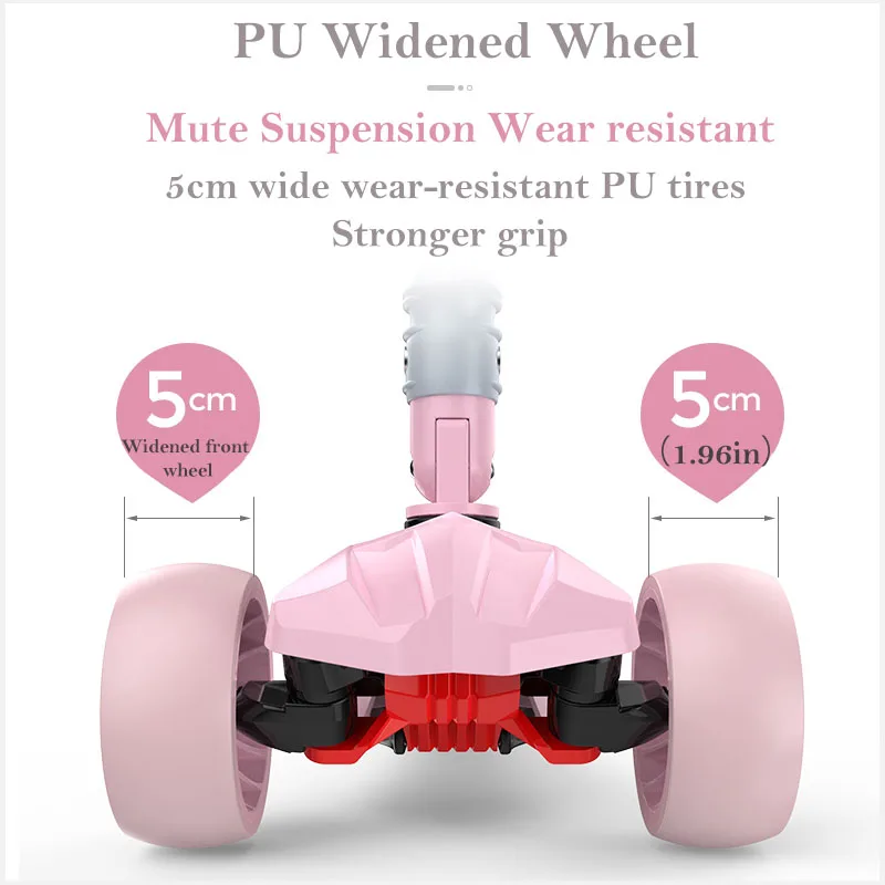 Детские блестящие детские скутеры четырехколесный детский баланс автомобиля